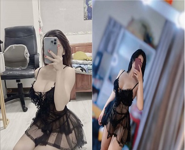 Người yêu mặc đồ ren mỏng manh dụ anh chịch cứng ngắc - clip sex