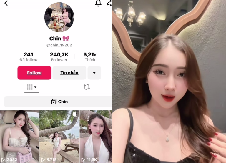 [clip sex] Tiktoker Chin lộ clip ưỡn trên con cu khủng