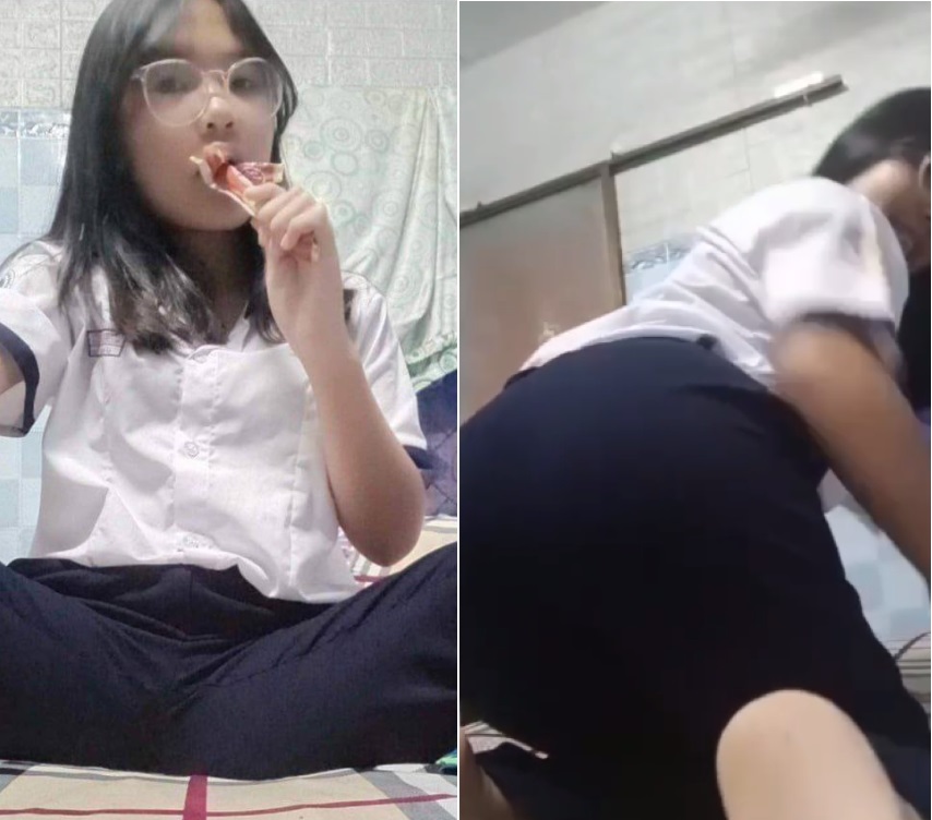 Nữ sinh dâm thích bị vỗ mông đỏ rực doggy địt mạnh