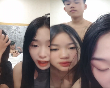 Ba em gái chia sẻ video tình dục trực tiếp trên mạng xã hội - sex Việt Nam