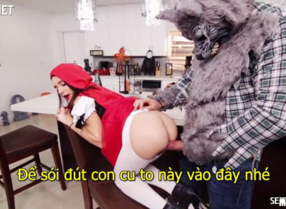 Cô bé quàng khăn đỏ cosplay bị sói chịch tới tấp sướng mê - SexHay