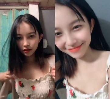 sex clip - Em xinh nhất vạch áo khoe vú bự trắng hồng lắc lư trước camera